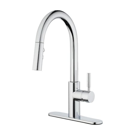Oakbrook Collection OakBrook Vela One Handle Chrome Pull-Down Kitchen Faucet 67553-0601